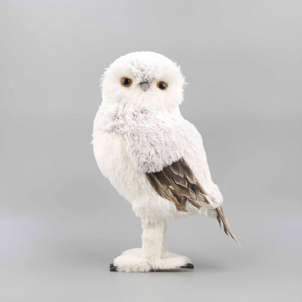 Chouette grise & blanche à poser
