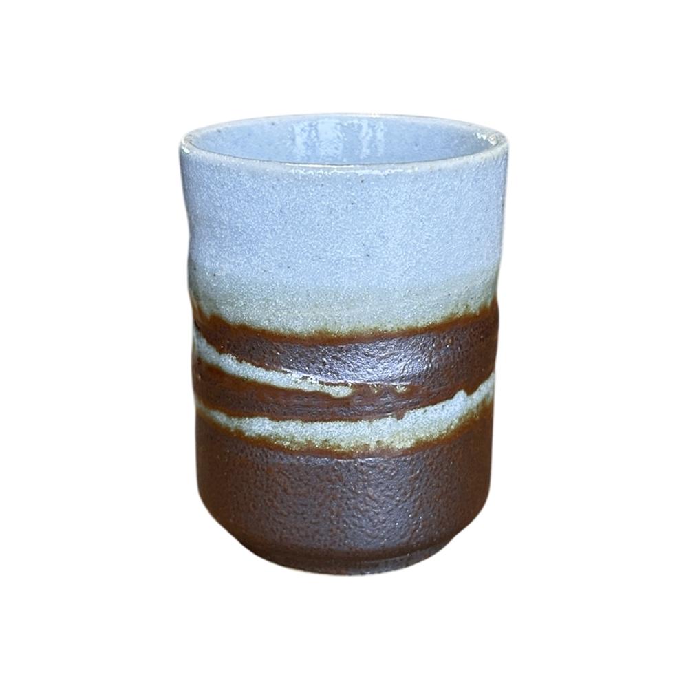 Tasse à thé Yunomi brun/blanc