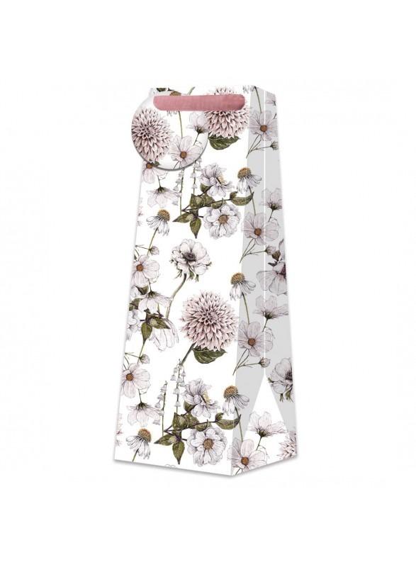 Sac cadeaux Bouteille Blanc Pure white