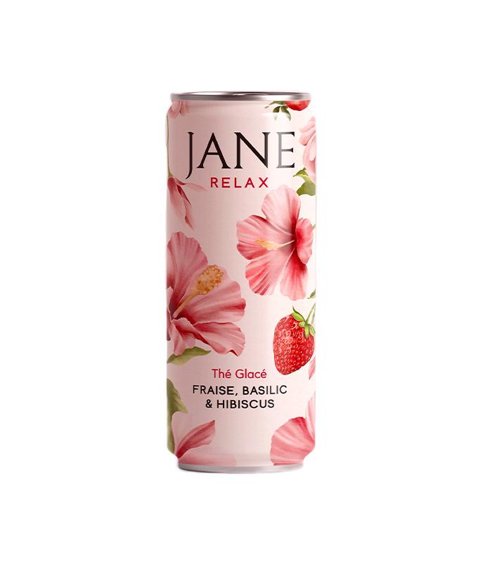 Thé glacé Fraise Basilic Hibiscus CBD - Relax