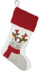 Bas Xmas cat 44x28cm