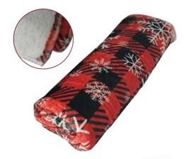 Couverture tartan flocons 100x70cm