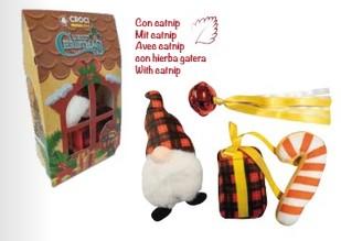 Jouet chat Xmas Elf house 4 pc