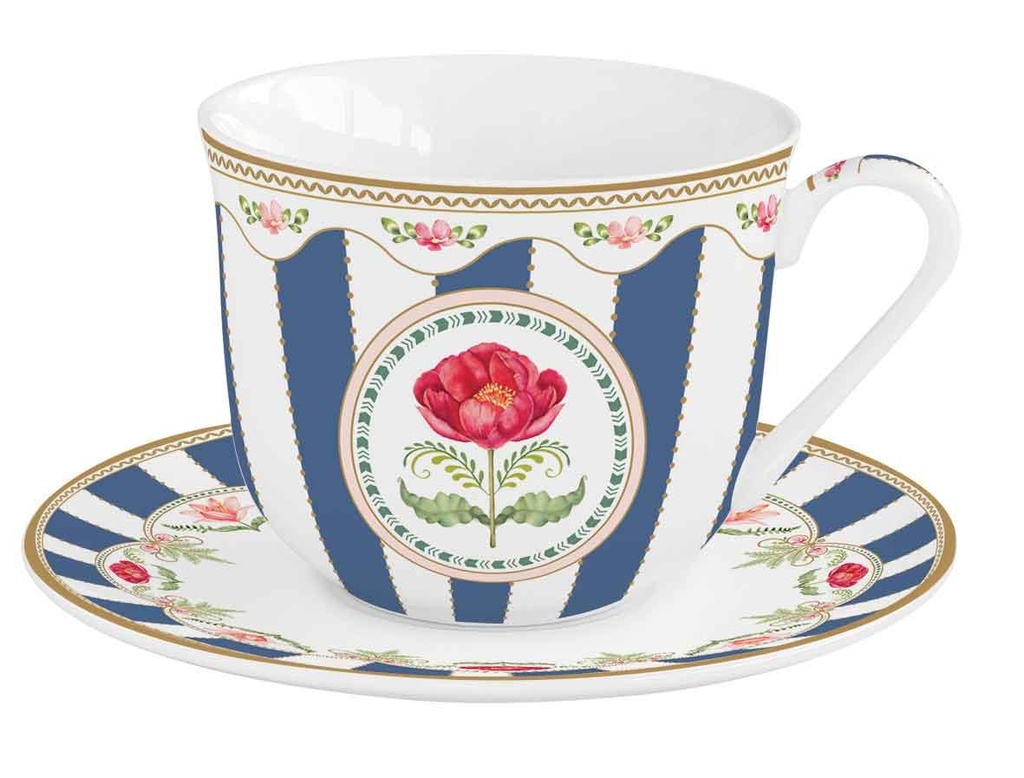 Tasse à thé Flowery avec boite cadeau