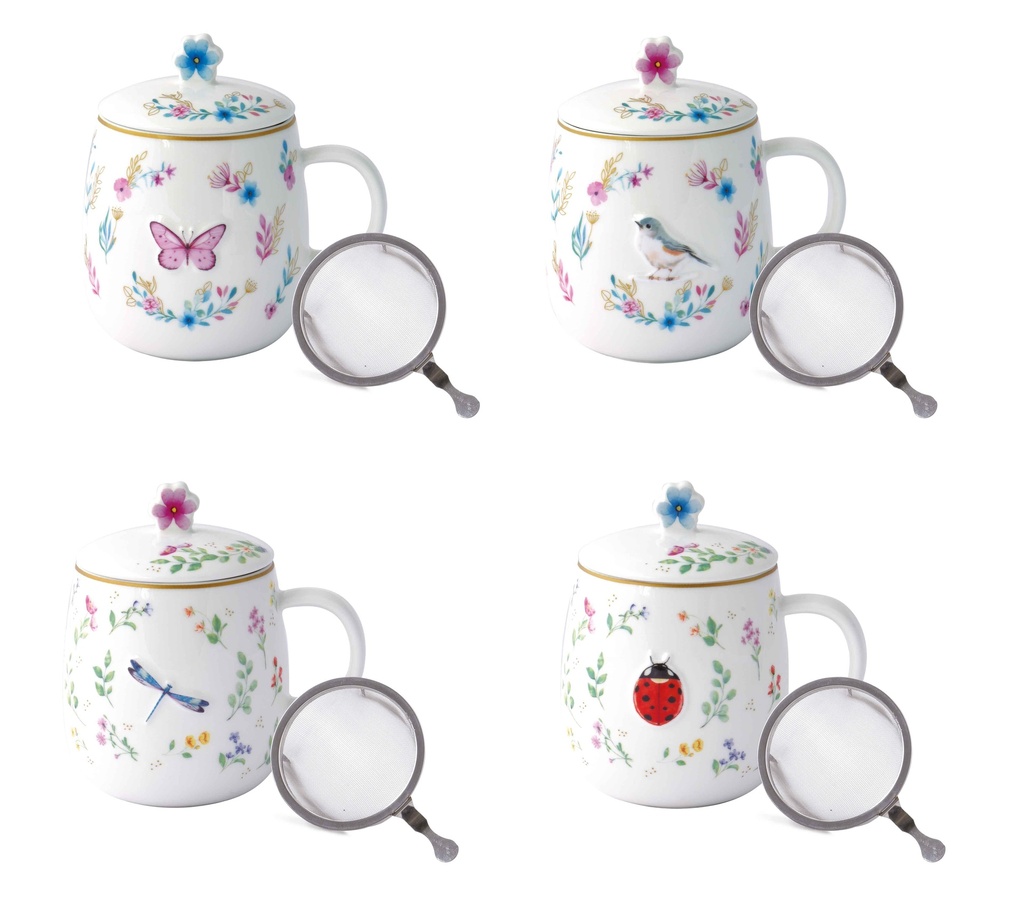 Mug & infuseur Fancy Garden avec boite cadeau