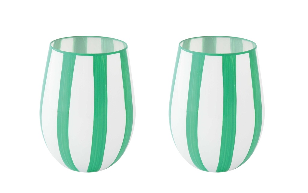 Coffret 2 verres à eau Twist & Match vert