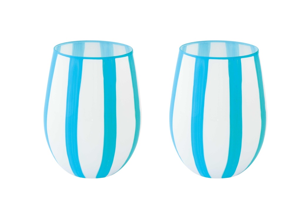 Coffret 2 verres à eau Twist & Match bleu