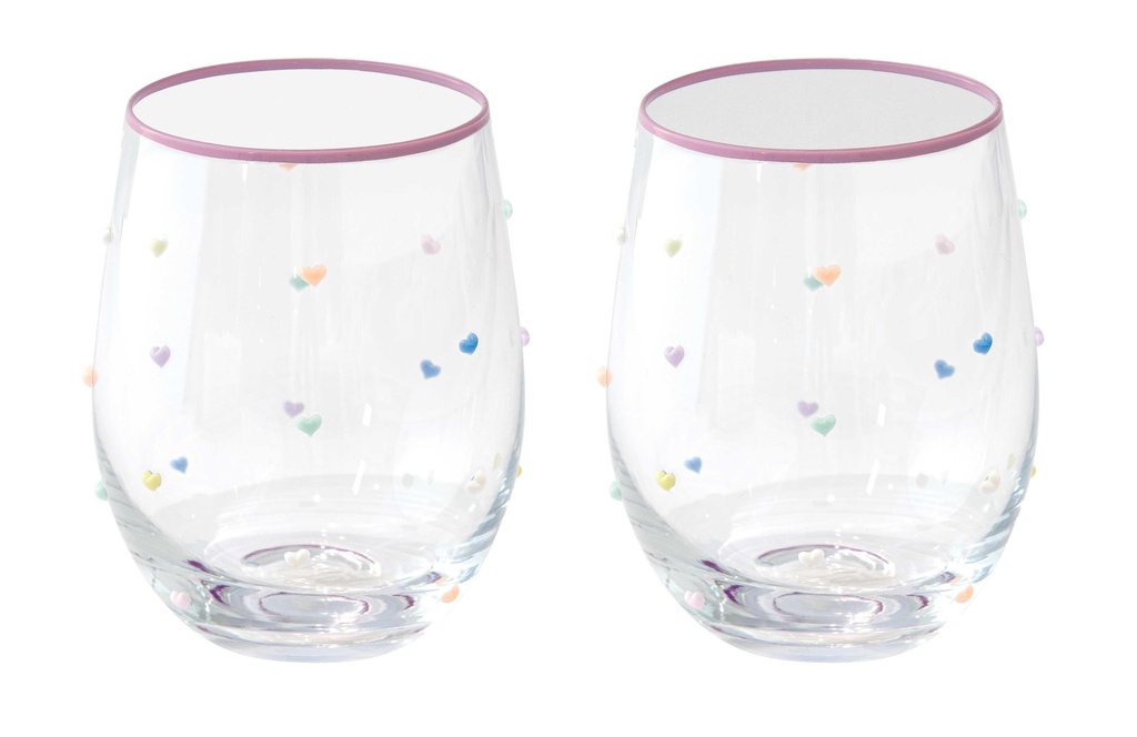 Coffret 2 verres à eau Mon Amour