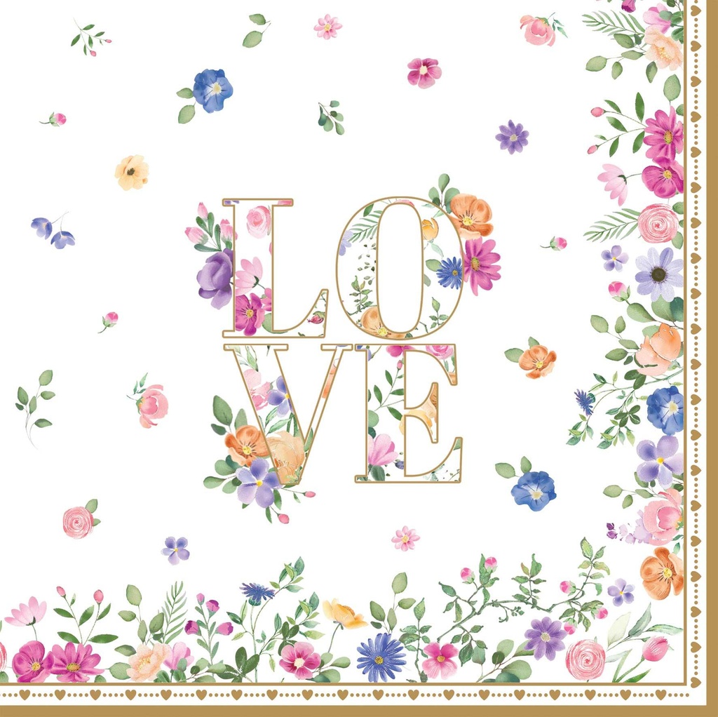 Serviettes Lunch Mon Amour 20pcs