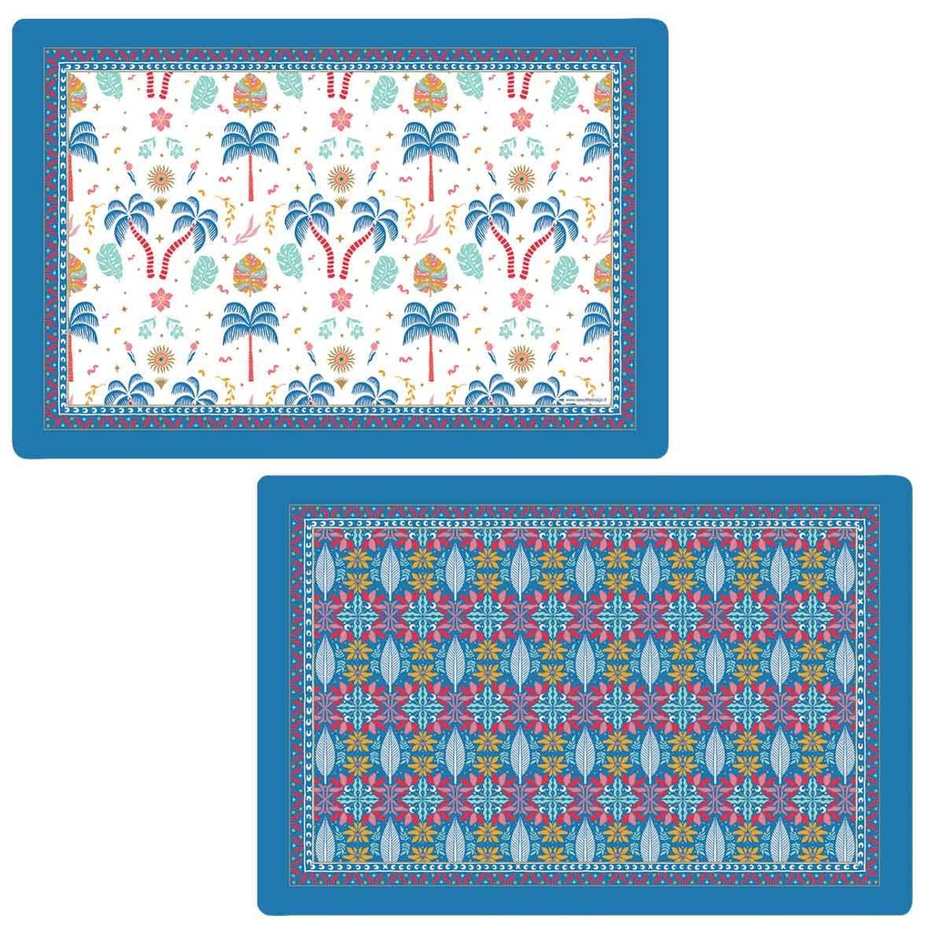 Set de table Tropical Groovy double face