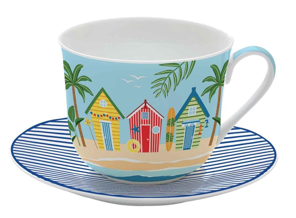 Tasse à thé Flowery avec boite cadeau