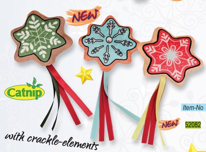 Jouet chat Noël Snowflakes