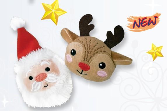 Jouet chat Noël renne /père