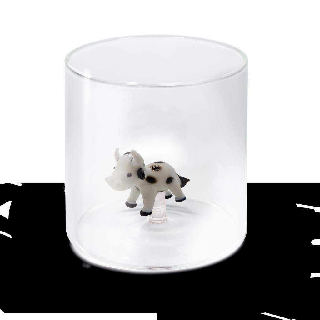 Verre à eau Vache avec boite cadeau