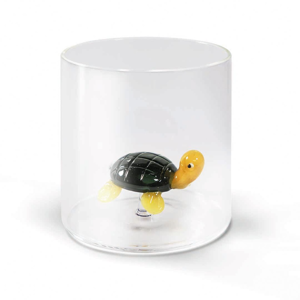 Verre à eau Tortue avec boite cadeau