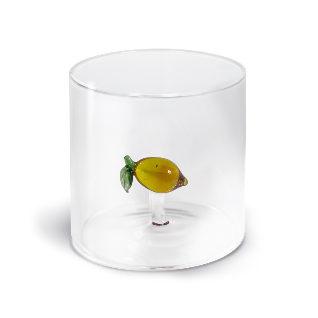 Verre à eau Citron avec boite cadeau