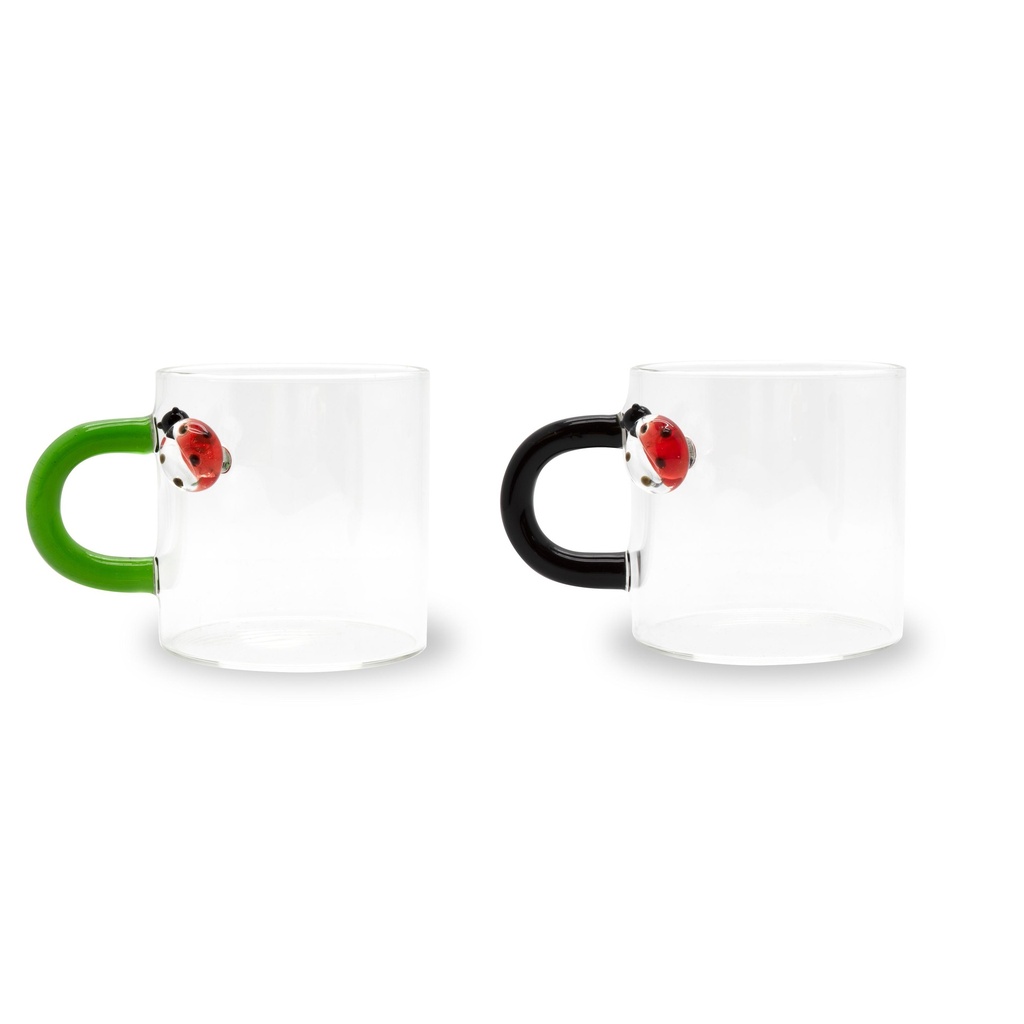 Coffret 2 Tasses expresso Coccinelle