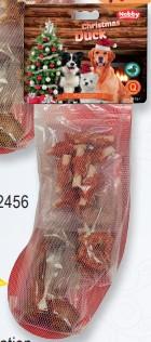 Friandise chien Noël chaussette duck