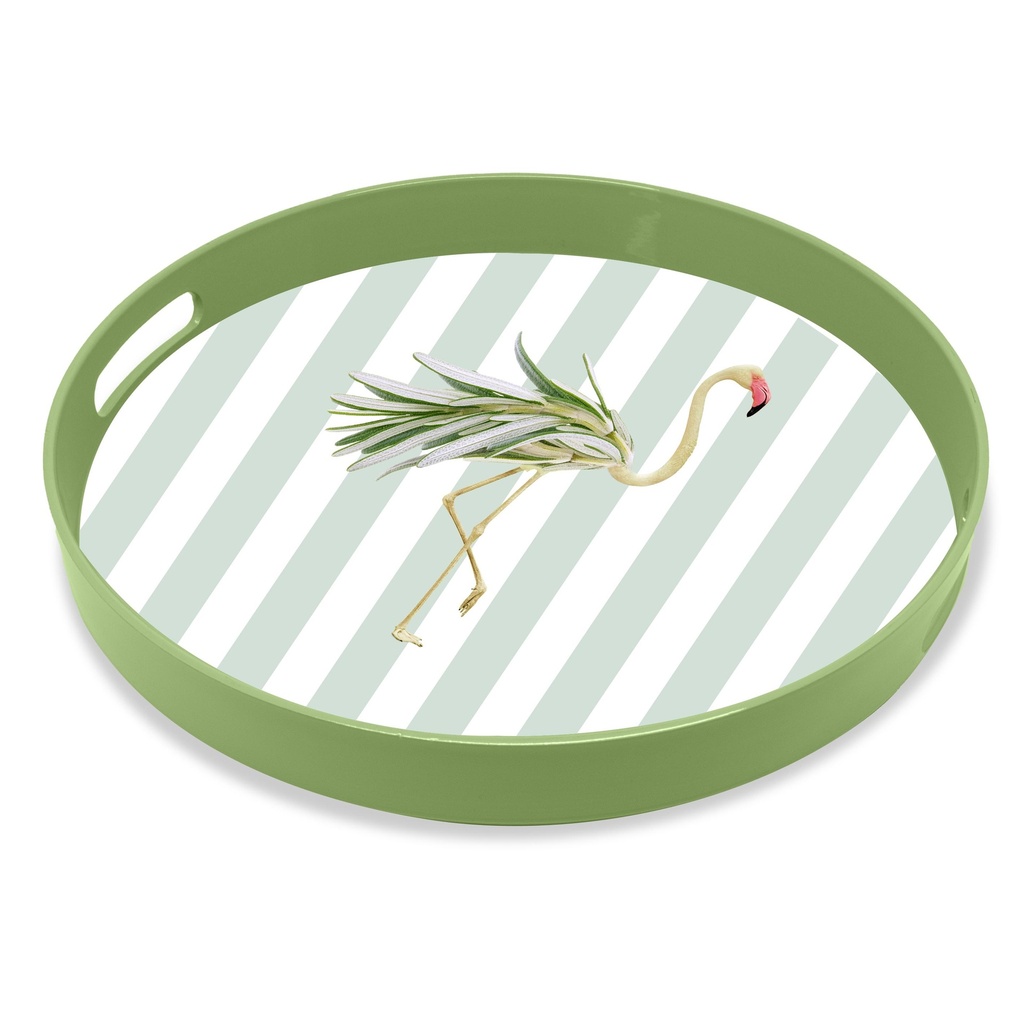 Plateau Flamingo rond