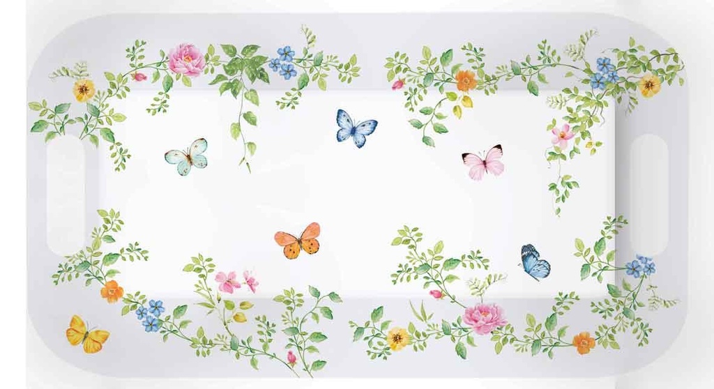 Plateau Dancing Butterflies rectangulaire