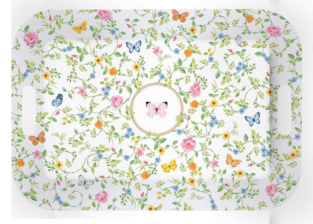 Plateau Dancing Butterflies rectangulaire