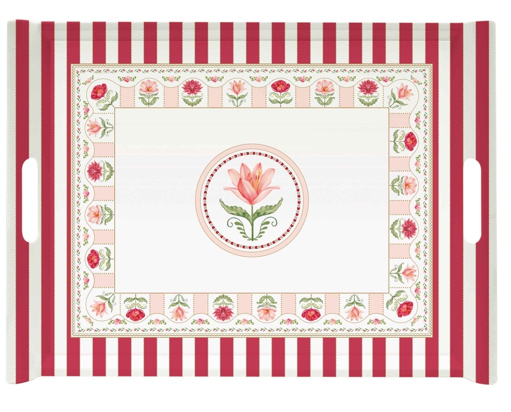 Plateau avec poignées Flowery