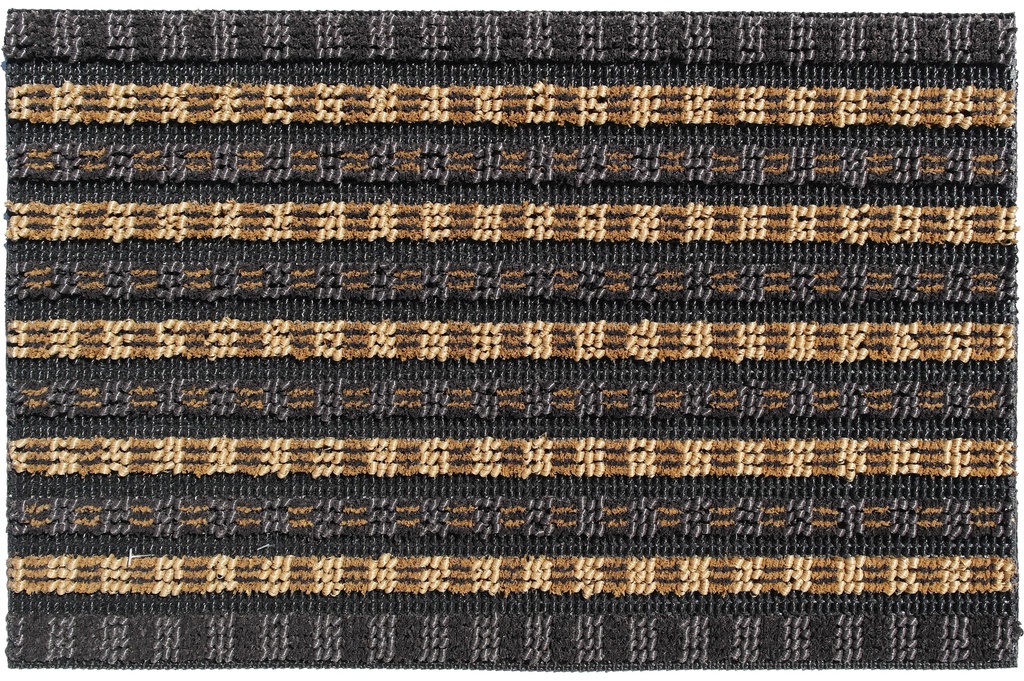 Paillasson Solido Bi-bande marron beige