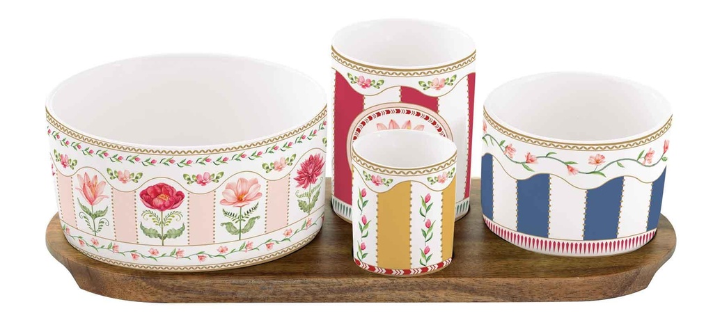 Set apéritifs Flowery 4pcs