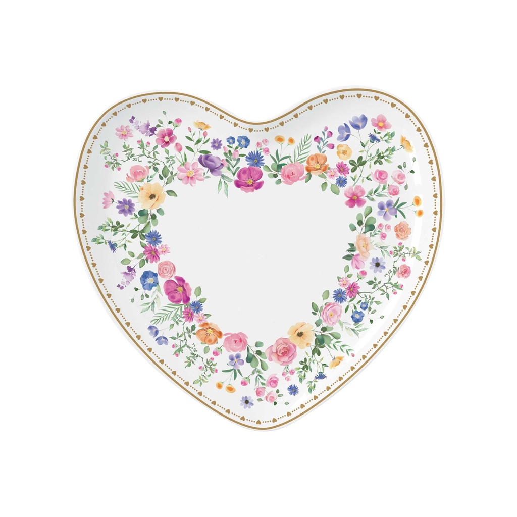 Plat Cœur Mon amour avec boite cadeau