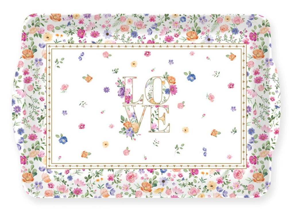 Plateau Mon amour rectangulaire