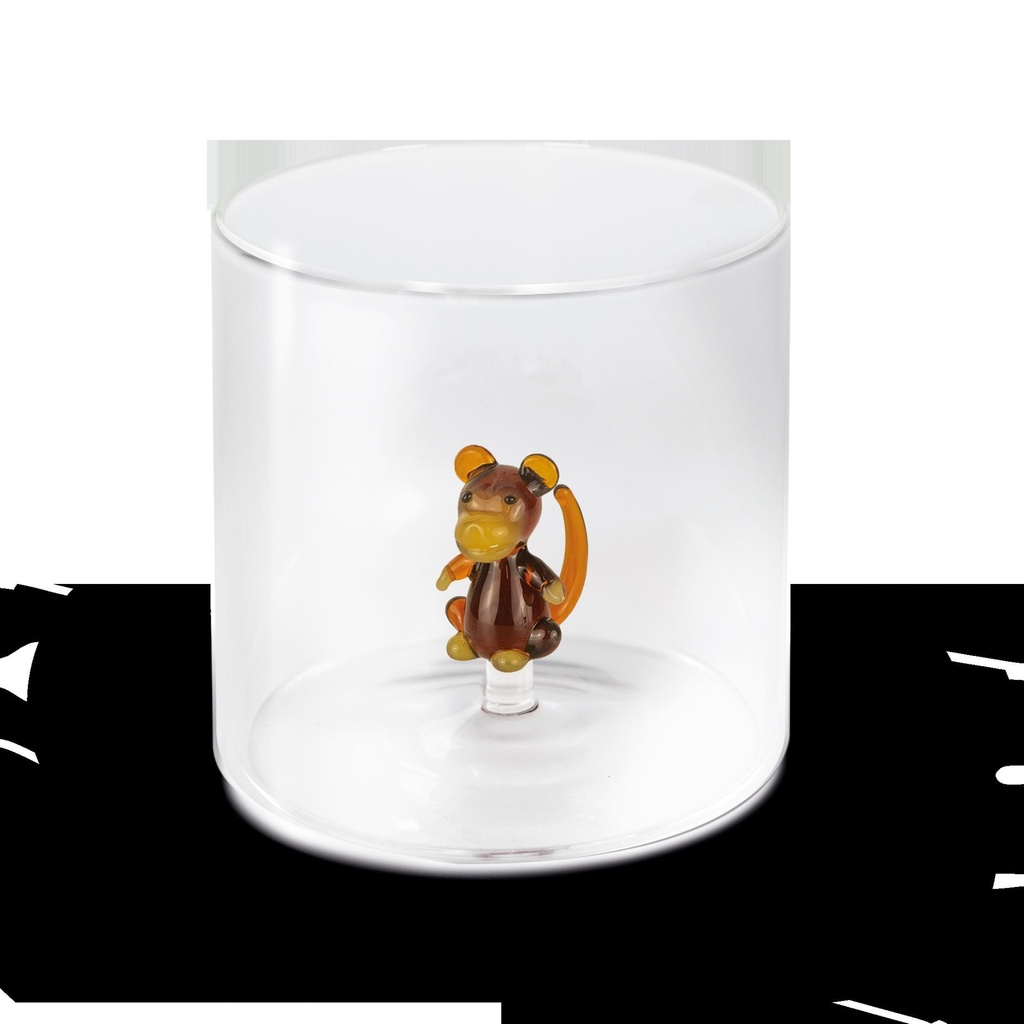 Verre à eau Singe avec boite cadeau