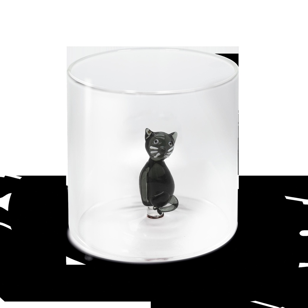 Verre à eau Chat avec boite cadeau