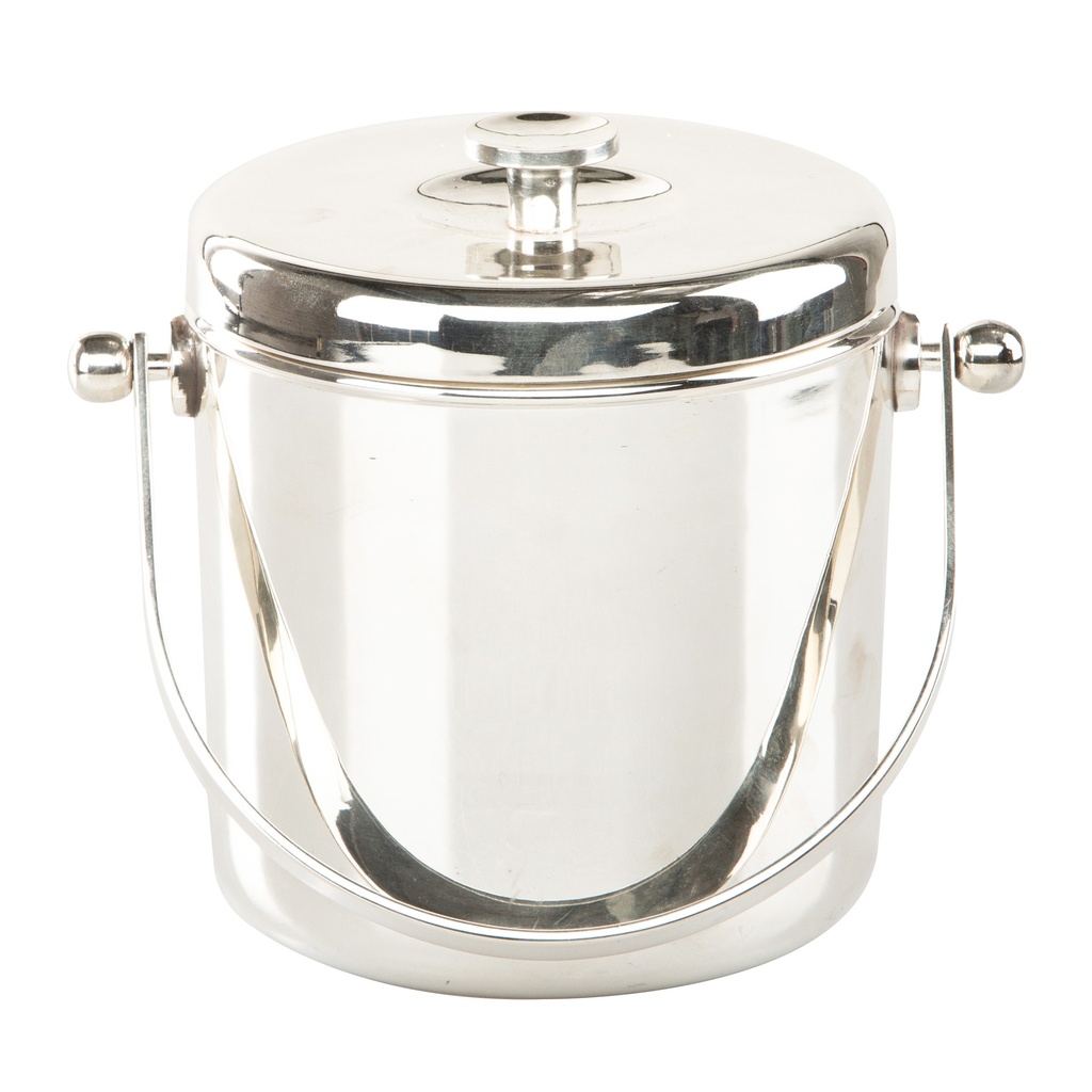 Seau à glaçons argenté