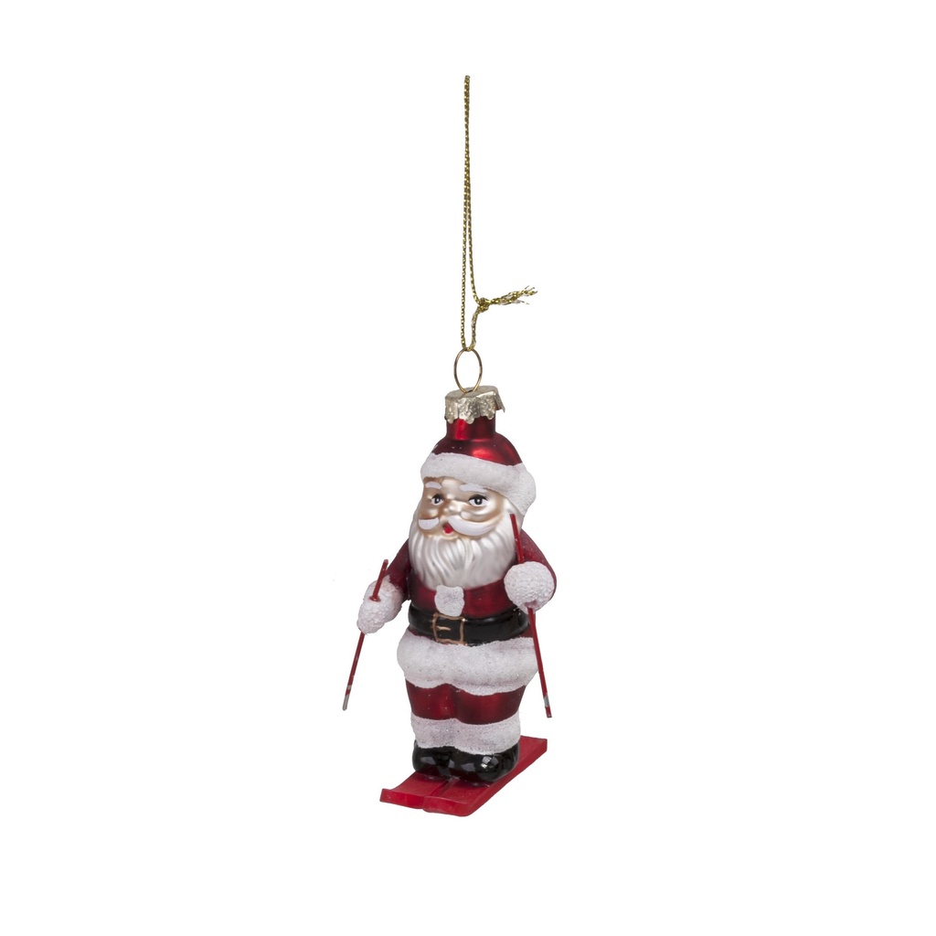 Père Noël à ski à suspendre