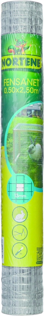 FENSANET 12   Grillage metal galva carré 1.2cm (12.7x12.7x0.8mm)