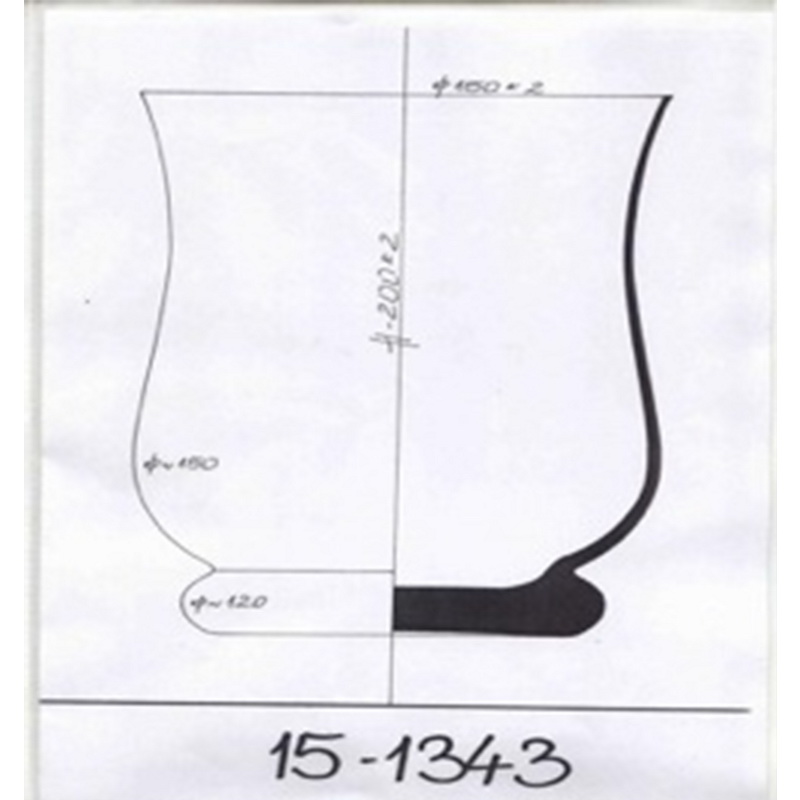 Photophore évasé classique