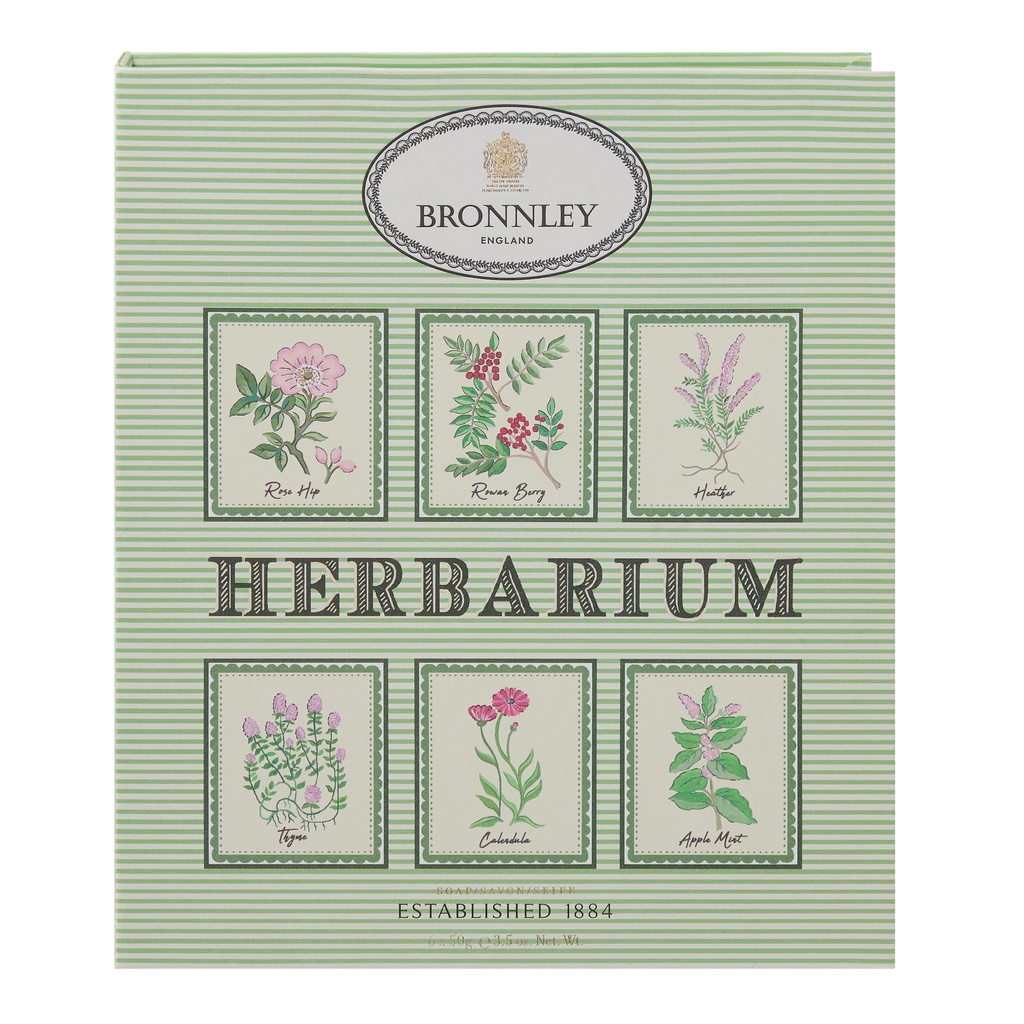 Coffret 6 savons Herbarium Bronnley 1884