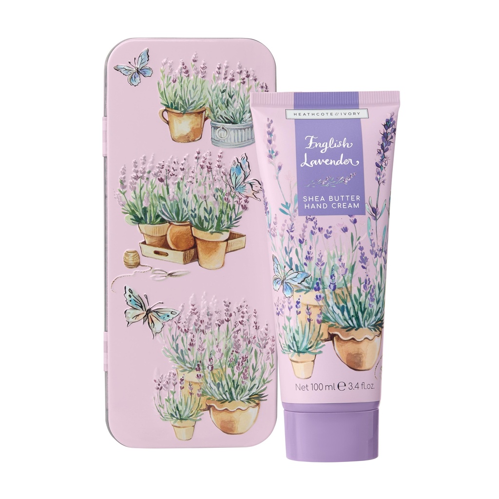 Crèmes mains English Lavender en boite métal