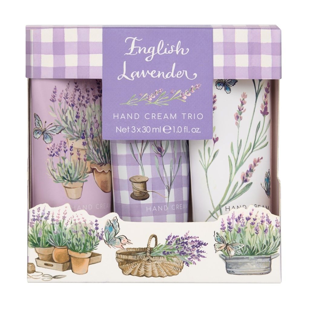 Trio Crèmes mains English Lavender