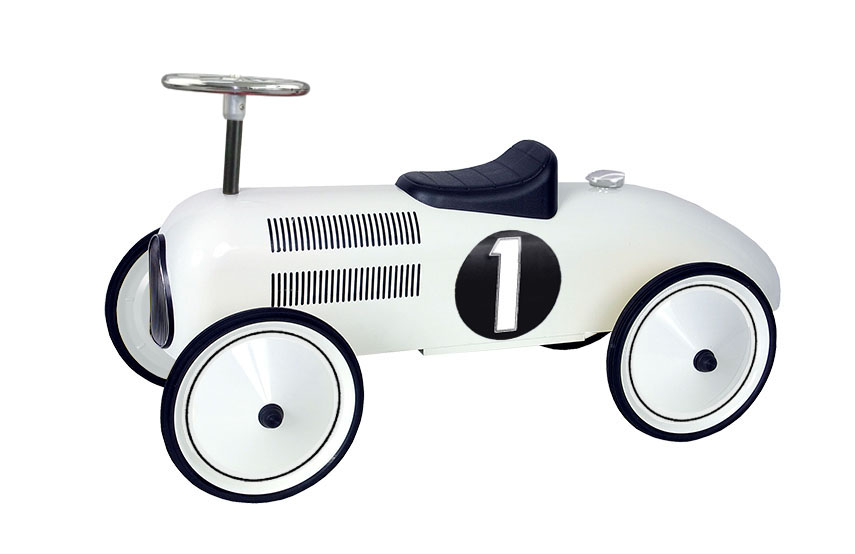 Porteur voiture blanc 75cm
