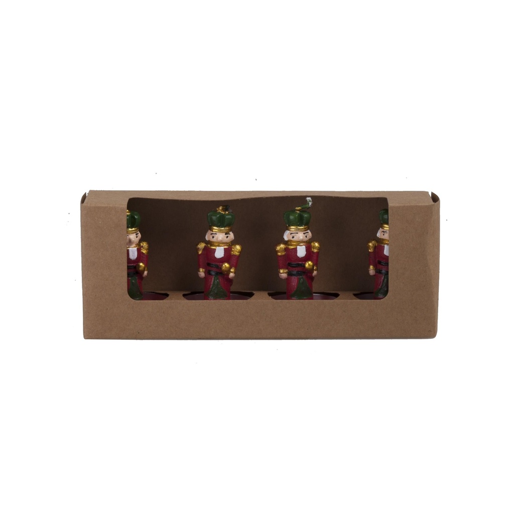 Bougie Nutcracker en boite 4pcs