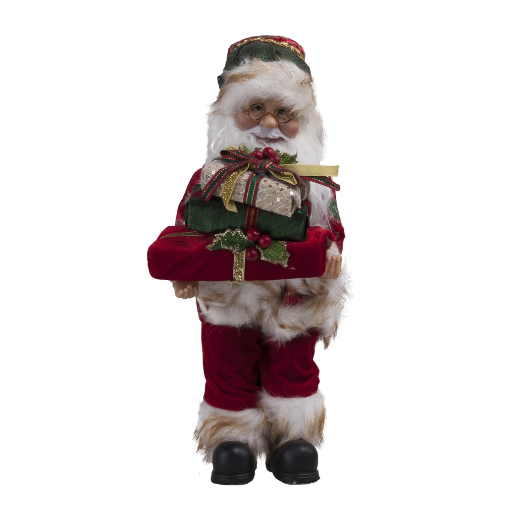 Père Noël rouge avec étoile de Noël