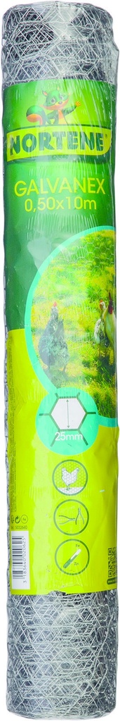 GALVANEX  25  Grillage métal galva triple torsion 2.5cm (25x0.8mm)