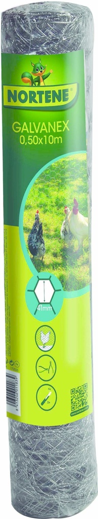 GALVANEX  41   Grillage métal galva triple torsion 4.1cm (41x0.8mm)