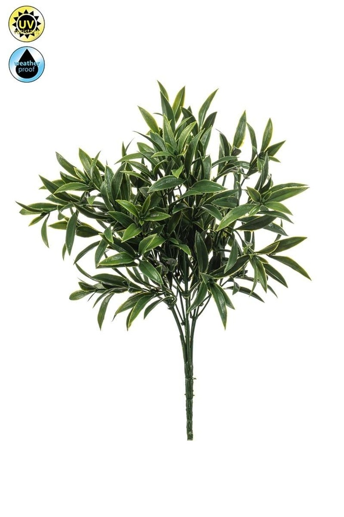 Ruscus en branche résistant UV artificiel