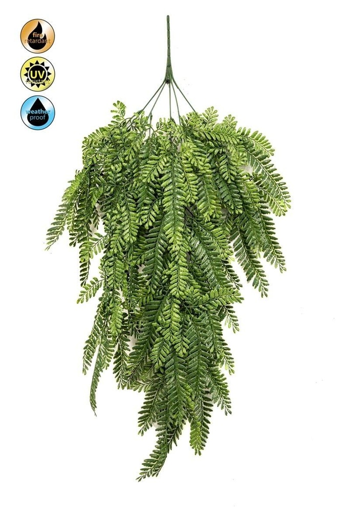 Fougère à suspendre résistante UV artificielle