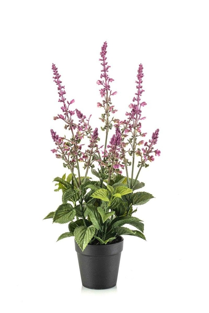 Sauge en fleur résisante UV artificielle