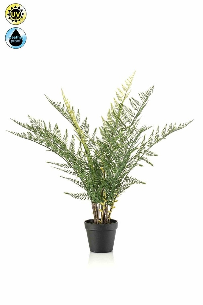 Fougère de forêt résistante UV artificielle