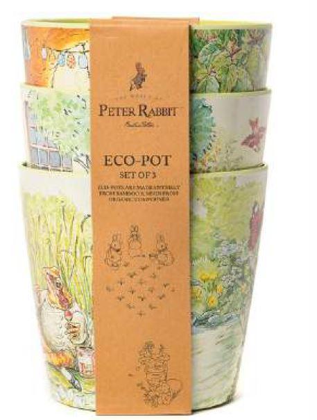 Set de 3 Eco-Pots Peter Rabbits N°2