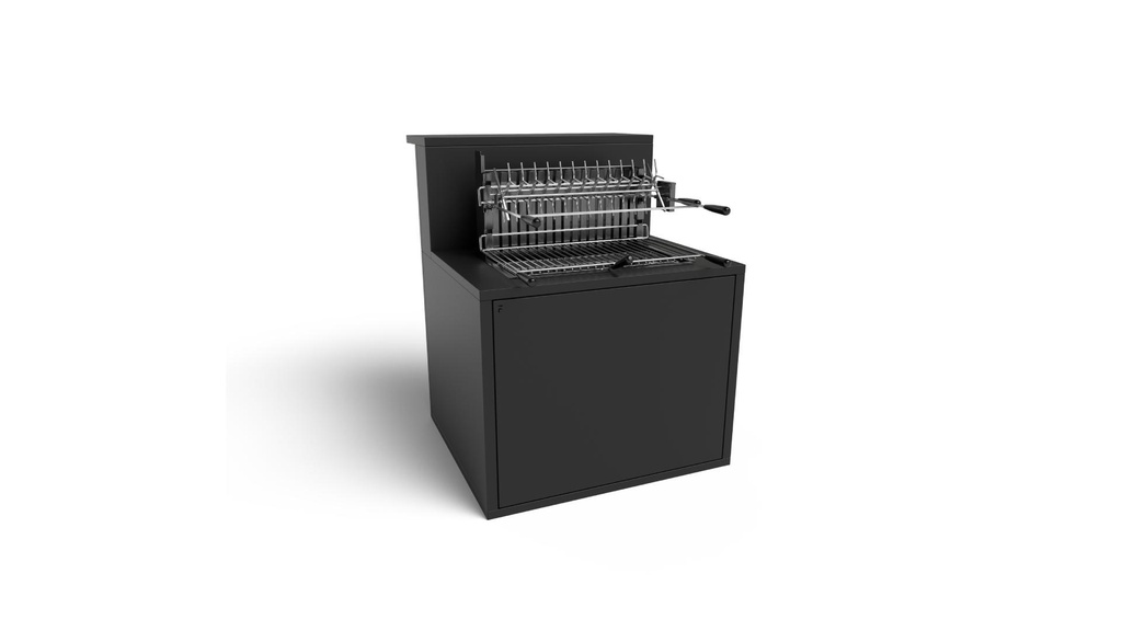 Suppor gril acier 66 Comptoir Bar noir